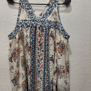 Knox Rose Floral Sleeveless Blouse
